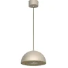 Luminex Runde Pendelleuchte Metall Beige Ø28 cm E27 Loft< Hängelampen|Bürolampen