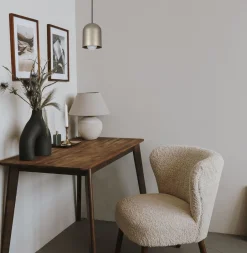 Hängelampen|Bürolampen*Belis Runde Pendelleuchte Metall Schwarz Gold E27 Ø11 cm Loft