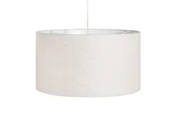 Schlafzimmer Lampen|Stofflampen*Invicta Interior Runde Pendelleuchte Stoff E27 Ø55 cm Modern in Natur