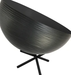 Masterlight Runde Vintage Tischleuchte Tischlampe in Schwarz< Tischlampen|Schlafzimmer Lampen