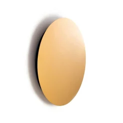 Nowodvorski Runde Wandlampe LED Ø 35 cm in Gold matt flach Metall< Led Lampen|Wandleuchten