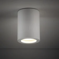 TK Lighting Runder Aufbaustrahler Weiß Metall IP44 Ø6,5 cm Aufputz< Metall Lampen|Feuchtraumleuchten