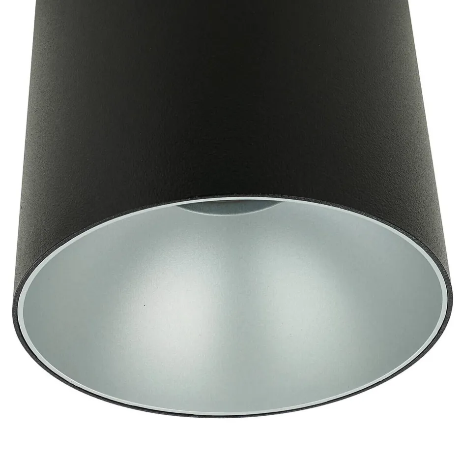 Moderne Lampen|Küchenlampen*Nowodvorski Runder Deckenstrahler in Schwarz Silber Ø12,7cm