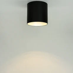 Moderne Lampen|Küchenlampen*Nowodvorski Runder Deckenstrahler in Schwarz Silber Ø12,7cm