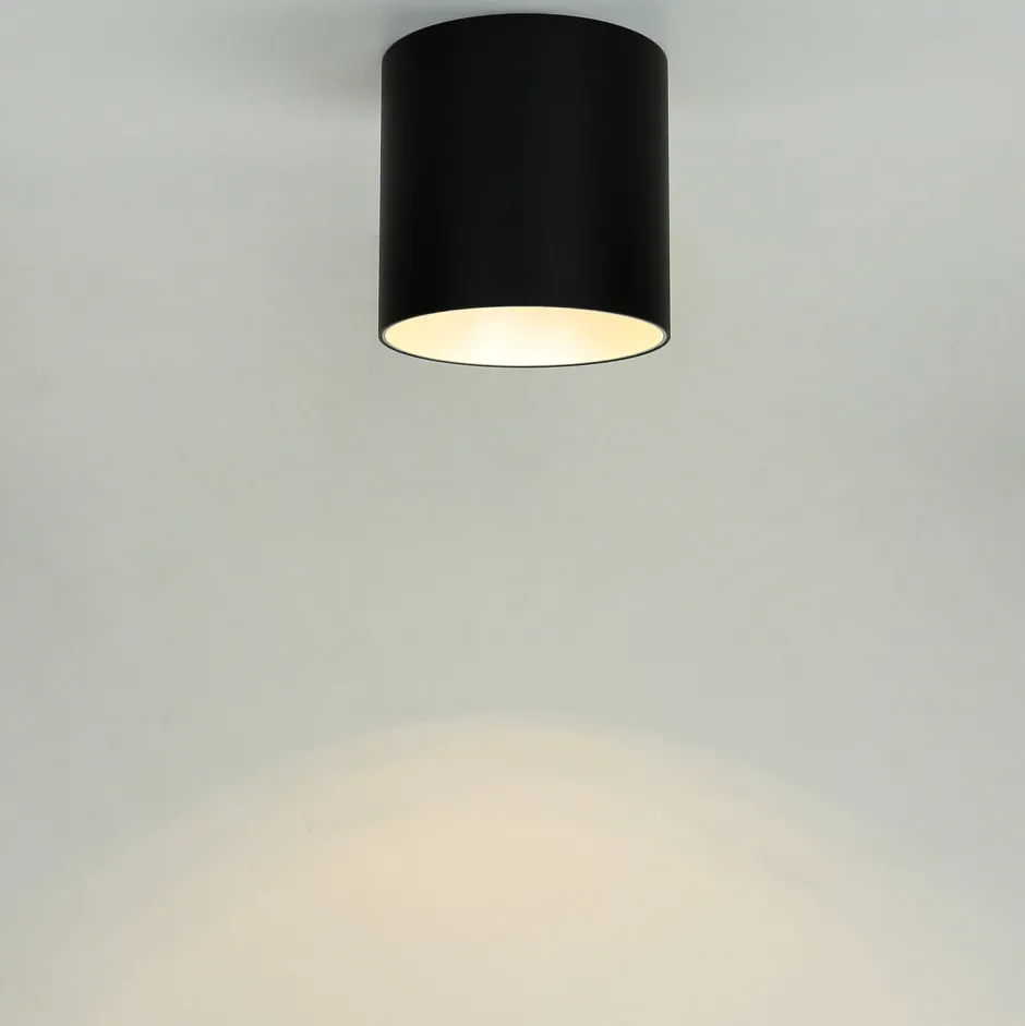 Moderne Lampen|Küchenlampen*Nowodvorski Runder Deckenstrahler in Schwarz Silber Ø12,7cm