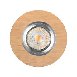 Spots|Moderne Lampen*Spot Light Runder Einbauspot in Eiche Ø10cm mit LED flexibel