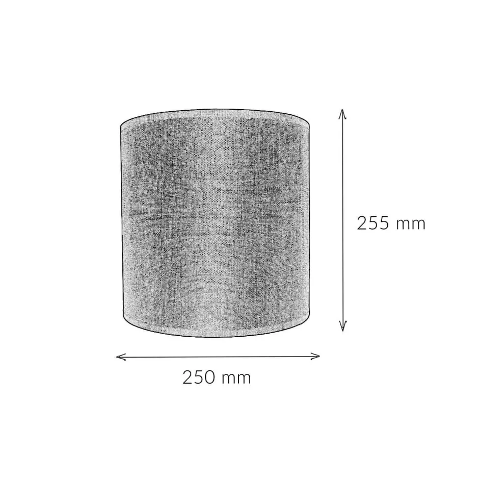 Nowodvorski Runder Stoffschirm für Stehlampen Zylinder Ø25,5cm< Lampenschirme