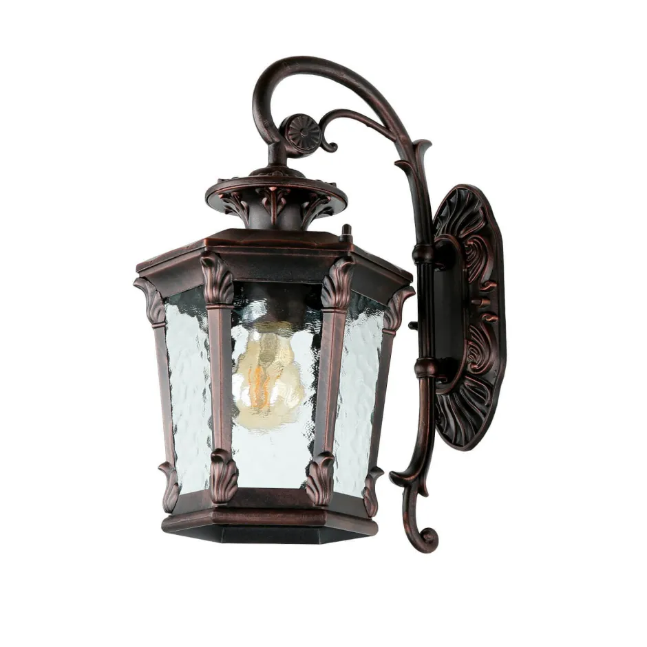 Außenwandleuchten|Rustikale Lampen*Nowodvorski Rustikale Außen Wandleuchte Bronze Antik 40cm AMUR