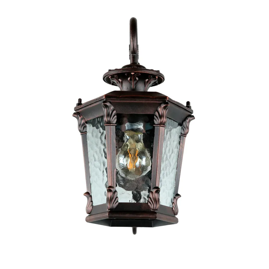 Außenwandleuchten|Rustikale Lampen*Nowodvorski Rustikale Außen Wandleuchte Bronze Antik 40cm AMUR