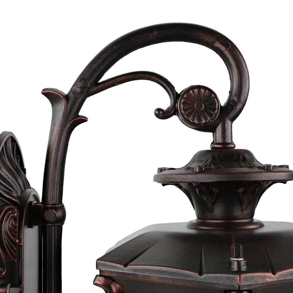 Außenwandleuchten|Rustikale Lampen*Nowodvorski Rustikale Außen Wandleuchte Bronze Antik 40cm AMUR