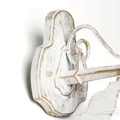 Rustikale Lampen|Rustikale Außenleuchten*Easylight Rustikale Außenleuchte BREST in Weiß Gold IP44 E27