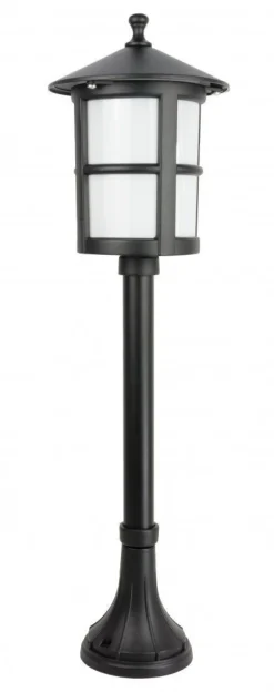 SU-MA Rustikale Außenleuchte 71cm regenfest Schwarz E27< Außenleuchten Antik|Rustikale Außenleuchten