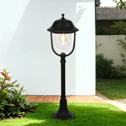 Metall Lampen|Rustikale Lampen*SU-MA Rustikale Außenleuchte Garten 87cm IP43 wetterfest