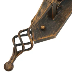 Easylight Rustikale Außenleuchte in Schwarz-Kupfer IP44 CASTLE< Rustikale Lampen|Rustikale Außenleuchten