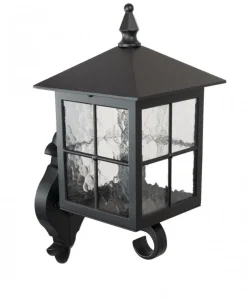 SU-MA Rustikale Außenwandlampe BAARLE IP43 Schwarz< Rustikale Lampen|Metall Lampen