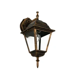 Rustikale Lampen|Rustikale Außenleuchten*Easylight Rustikale Außenwandleuchte in Schwarz Kupfer TIROL