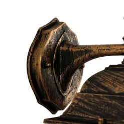 Rustikale Lampen|Rustikale Außenleuchten*Easylight Rustikale Außenwandleuchte in Schwarz Kupfer TIROL