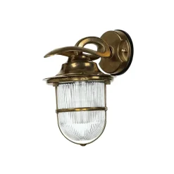 Lido Rustikale Außenwandleuchte aus Echt-Messing KORFU< Rustikale Lampen|Metall Lampen