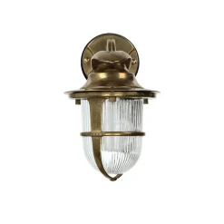 Lido Rustikale Außenwandleuchte aus Echt-Messing KORFU< Rustikale Lampen|Metall Lampen