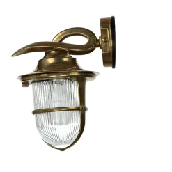 Lido Rustikale Außenwandleuchte aus Echt-Messing KORFU< Rustikale Lampen|Metall Lampen