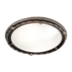 Deckenleuchten|Flurlampen*Elstead Rustikale Deckenleuchte ANOUK Antik Gold Ø30cm