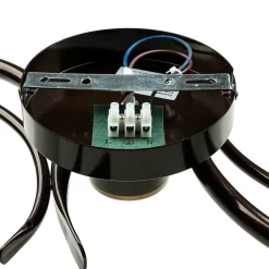 Easylight Rustikale Deckenleuchte Schwarz Weiß AURORA< Glaslampen|Rustikale Lampen