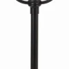 Außenleuchten Antik|Gartenlaternen*Lido Rustikale Gartenlampe Schwarz 82cm hoch Aluminium