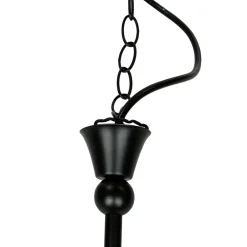 Glaslampen|Rustikale Lampen*Easylight Rustikale Hängelampe verstellbar Schwarz DOROTHEA