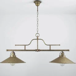 Metall Lampen|Messinglampen*Giovanni Battista Rustikale Hängeleuchte Country Bronze Antik