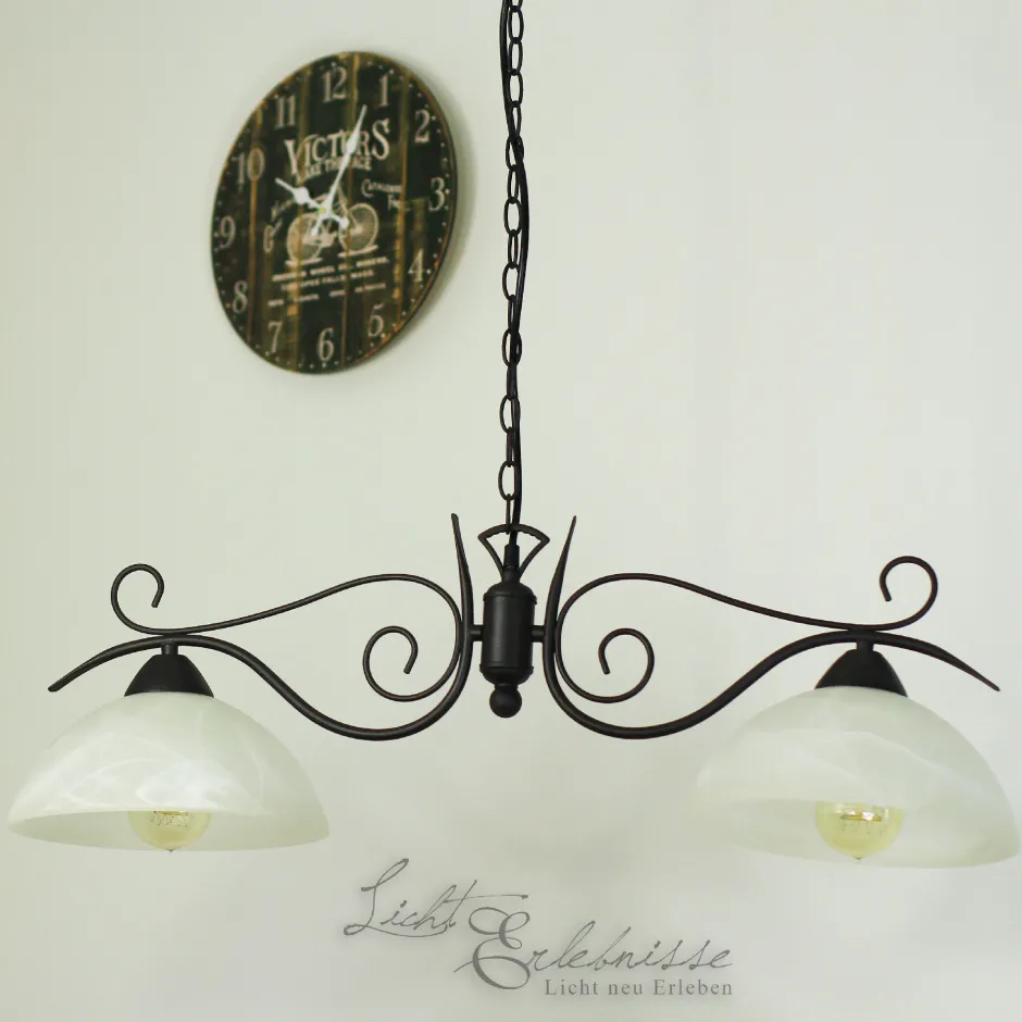 Trio Reality Rustikale Hängeleuchte Country 2-flmg< Hängelampen|Esszimmer Lampen