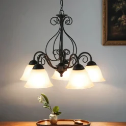 Hängelampen|Esszimmer Lampen*Easylight Rustikale Hängeleuchte E14 ATHEN