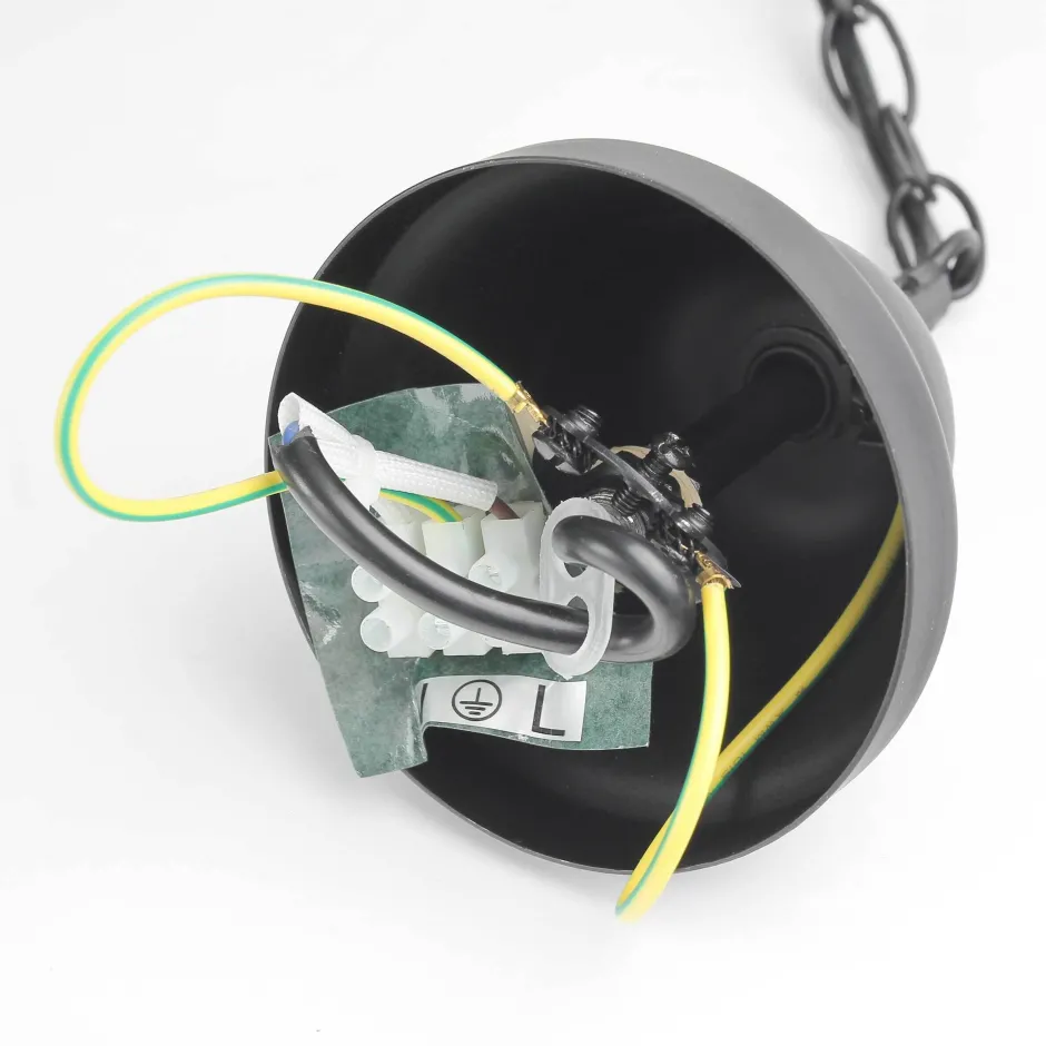 Rabalux Rustikale Hängeleuchte ENNA mit Glasschirm Schwarz Kupfer< Hängelampen|Esszimmer Lampen