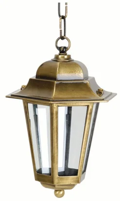 Lido Rustikale Hängeleuchte Messing IP43 Balkon Terrasse< Metall Lampen|Messinglampen