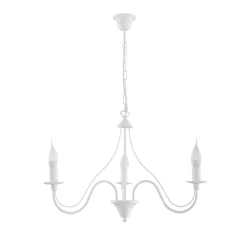 Sollux Rustikale Kronleuchter Pendelleuchte Weiß< Rustikale Lampen|Kronleuchter