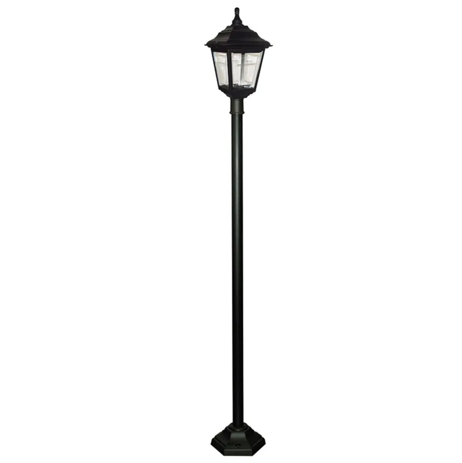Elstead Rustikale Lampe Außen Stehend LANCE Schwarz 191cm< Außenleuchten Antik|Gartenlaternen
