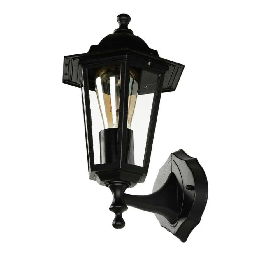 Rustikale Lampen|Rustikale Außenleuchten*Easylight Rustikale Laternen Außenwandleuchte PARIS Schwarz