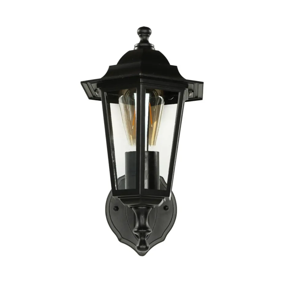 Rustikale Lampen|Rustikale Außenleuchten*Easylight Rustikale Laternen Außenwandleuchte PARIS Schwarz