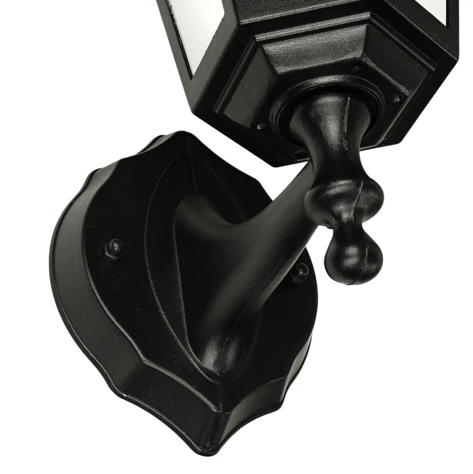 Rustikale Lampen|Rustikale Außenleuchten*Easylight Rustikale Laternen Außenwandleuchte PARIS Schwarz