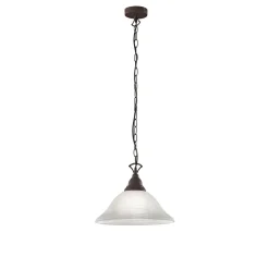 Hängelampen|Esszimmer Lampen*Trio Reality Rustikale Pendelleuchte Country rostfarbig