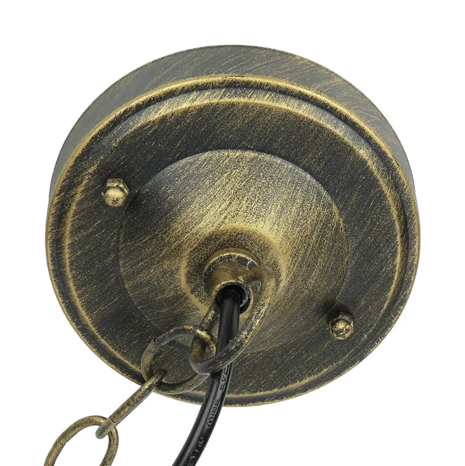 Rustikale Lampen|Hängeleuchten Außen*Easylight Rustikale Pendelleuchte Gold Antik für Außen WIEN