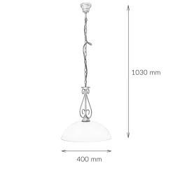 Easylight Rustikale runde Hängeleuchte E27 ATHEN< Hängelampen|Esszimmer Lampen