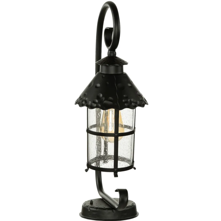 Metall Lampen|Rustikale Lampen*SU-MA Rustikale Sockelleuchte außen 54cm regenfest E27