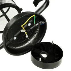 Metall Lampen|Rustikale Lampen*SU-MA Rustikale Sockelleuchte außen 54cm regenfest E27