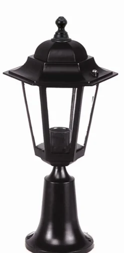 Außenleuchten Antik|Gartenlaternen*Lido Rustikale Sockelleuchte außen 42cm regengeschützt