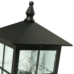 SU-MA Rustikale Sockelleuchte BAARLE Schwarz H:45cm E27< Metall Lampen|Rustikale Lampen