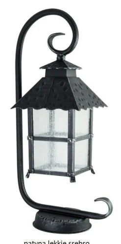 SU-MA Rustikale Sockelleuchte MONTREAL Schwarz 53cm E27< Rustikale Lampen|Metall Lampen