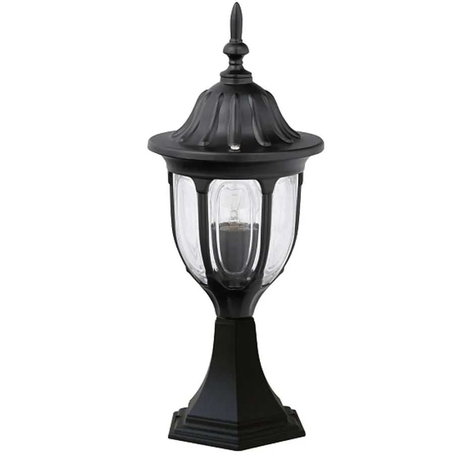 Rustikale Lampen|Wegeleuchten*Rabalux Rustikale Sockelleuchte MILANO Schwarz 43cm IP43