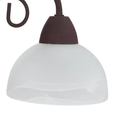 Glaslampen|Rustikale Lampen*Trio Reality Rustikale Tischleuchte Country rostfarbig