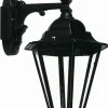 Außenleuchten Antik|Außenwandleuchten*Lido Rustikale Wandlampe IP44 Aluminium Schwarz E27
