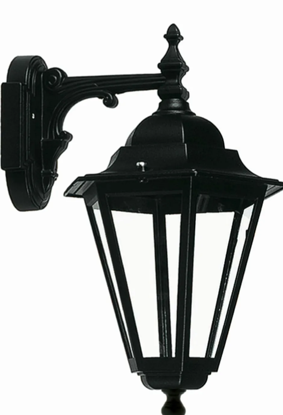 Außenleuchten Antik|Außenwandleuchten*Lido Rustikale Wandlampe IP44 Aluminium Schwarz E27